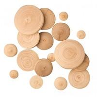 Playbox 60mm Wooden Buttons (50 Pieces)