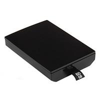 Plastic 60GB Hard Drive Disk Case for Xbox 360 Slim (Black)