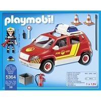 Playmobil 5364 City Action Fire Brigade Chief\'s Car with Lights and Sound - Mulit-Coloured