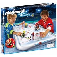 Playmobil 5594 Sports and Action Ice Hockey Match Playset with 2 players and Goalies