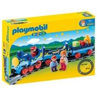 Playmobil 6880 1.2.3 Night Train Figure with Track/Driver and 2 Passengers