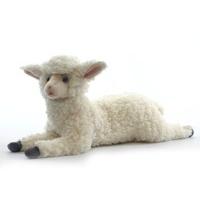 Plush Soft Toy Lamb Lying by Hansa.45cm. 4287