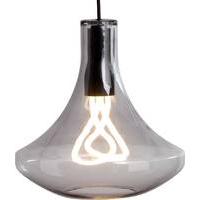 Plume Pendant Lamp and Plumen 001 Bulb, Smoke Grey