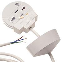 Plug in roses 3 Pin Klik Plug-in Ceiling Rose - E22047