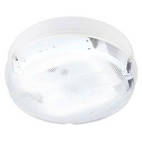 Pluto 28W 2D HF Fluorescent Emergency Prismatic Round Bulkhead White IP65 - 84919