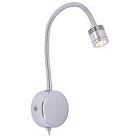 plasma 1w led daylight bedside wall chrome 95lm 32812