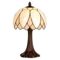 Plain table lamp Liliana, Tiffany-style 26 cm