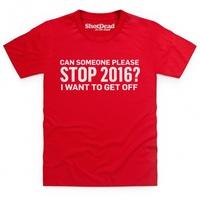 please stop 2016 kids t shirt