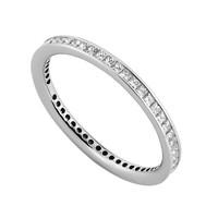 Platinum 0.50 carat princess cut diamond full eternity ring