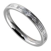 Platinum 0.50 carat baguette diamond eternity ring