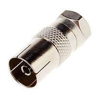 Plated F-Cable to TV-Cable Conve...