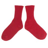 Plain Thick Wool Baby Socks - Red quality kids boys girls