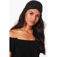 Plain Jersey Turban - black