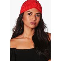 Plain Jersey Turban - red