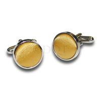 Plain Gold Satin Cufflinks