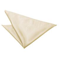 plain champagne satin handkerchief pocket square