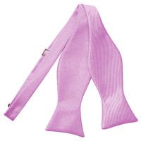 Plain Lilac Satin Self-Tie Bow Tie