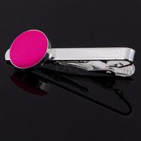 Plain Hot Pink Tie Clip