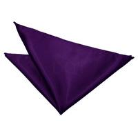 plain purple satin handkerchief pocket square