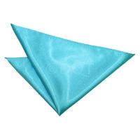 Plain Robin\'s Egg Blue Satin Handkerchief / Pocket Square