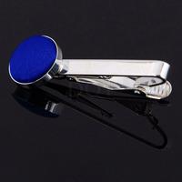 plain royal blue tie clip