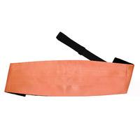 Plain Coral Satin Cummerbund