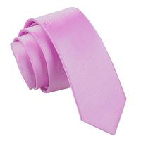 Plain Lilac Satin Skinny Tie