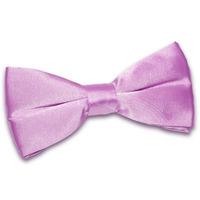 Plain Lilac Satin Bow Tie