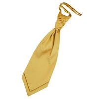 Plain Gold Satin Scrunchie Cravat