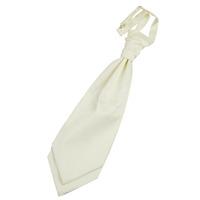 plain ivory satin scrunchie cravat