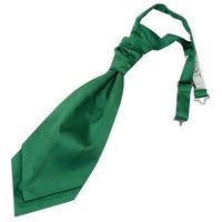 Plain Emerald Green Satin Scrunchie Cravat
