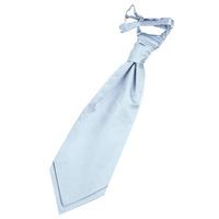 Plain Baby Blue Satin Scrunchie Cravat