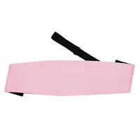 Plain Baby Pink Satin Cummerbund