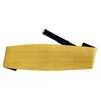 Plain Gold Satin Cummerbund