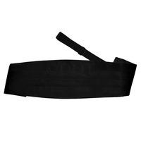 Plain Black Satin Cummerbund