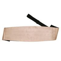 plain mocha brown satin cummerbund