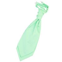 Plain Mint Green Satin Scrunchie Cravat