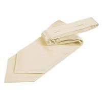 Plain Champagne Satin Self-Tie Cravat