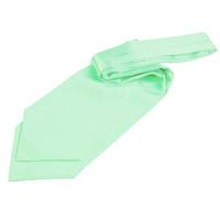 Plain Mint Green Satin Self-Tie Cravat