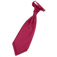 Plain Crimson Red Satin Scrunchie Cravat