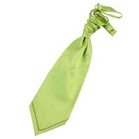 Plain Lime Green Satin Scrunchie Cravat