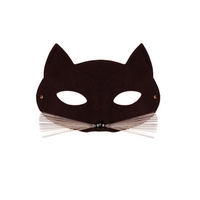 plain black cat mask