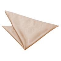 Plain Mocha Brown Satin Handkerchief / Pocket Square