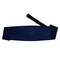 Plain Navy Blue Satin Cummerbund