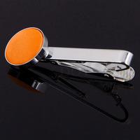 Plain Fluorescent Orange Tie Clip