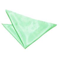 Plain Mint Green Satin Handkerchief / Pocket Square