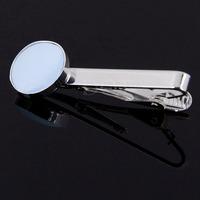 plain baby blue tie clip