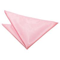 Plain Baby Pink Satin Handkerchief / Pocket Square