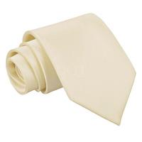 Plain Champagne Satin Extra Long Tie