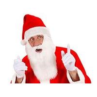 Plush Santa Claus With Beard Christmas Theme Hats Caps & Headwear For Fancy